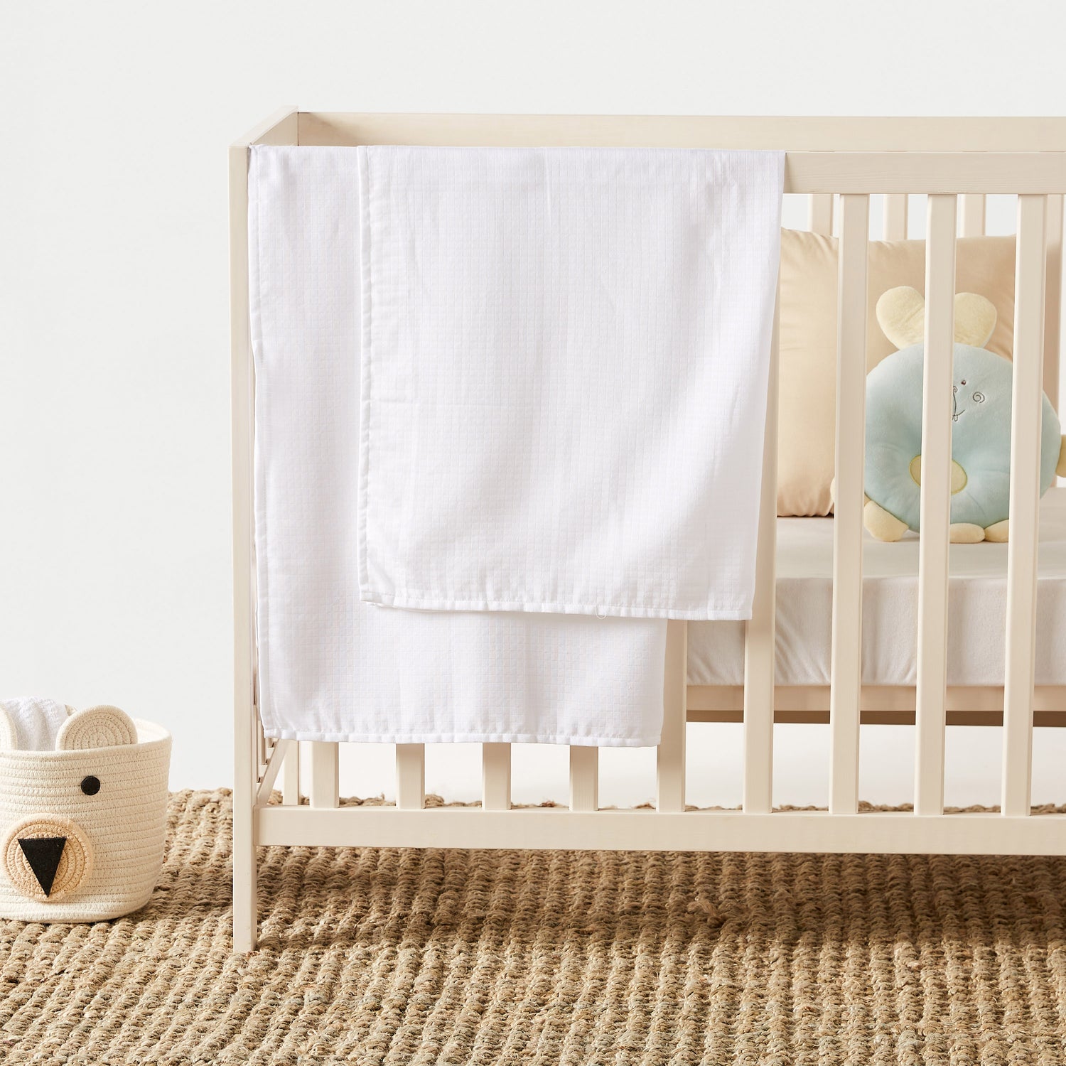 Juniors Textured Baby Swaddle Wrap - Set of 2 - HomeBabyNurseryBlankets &amp; SwaddlesSwaddles &amp; Sleeping Bags
