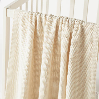 Juniors Solid Knitted Blanket - 100x80 cms