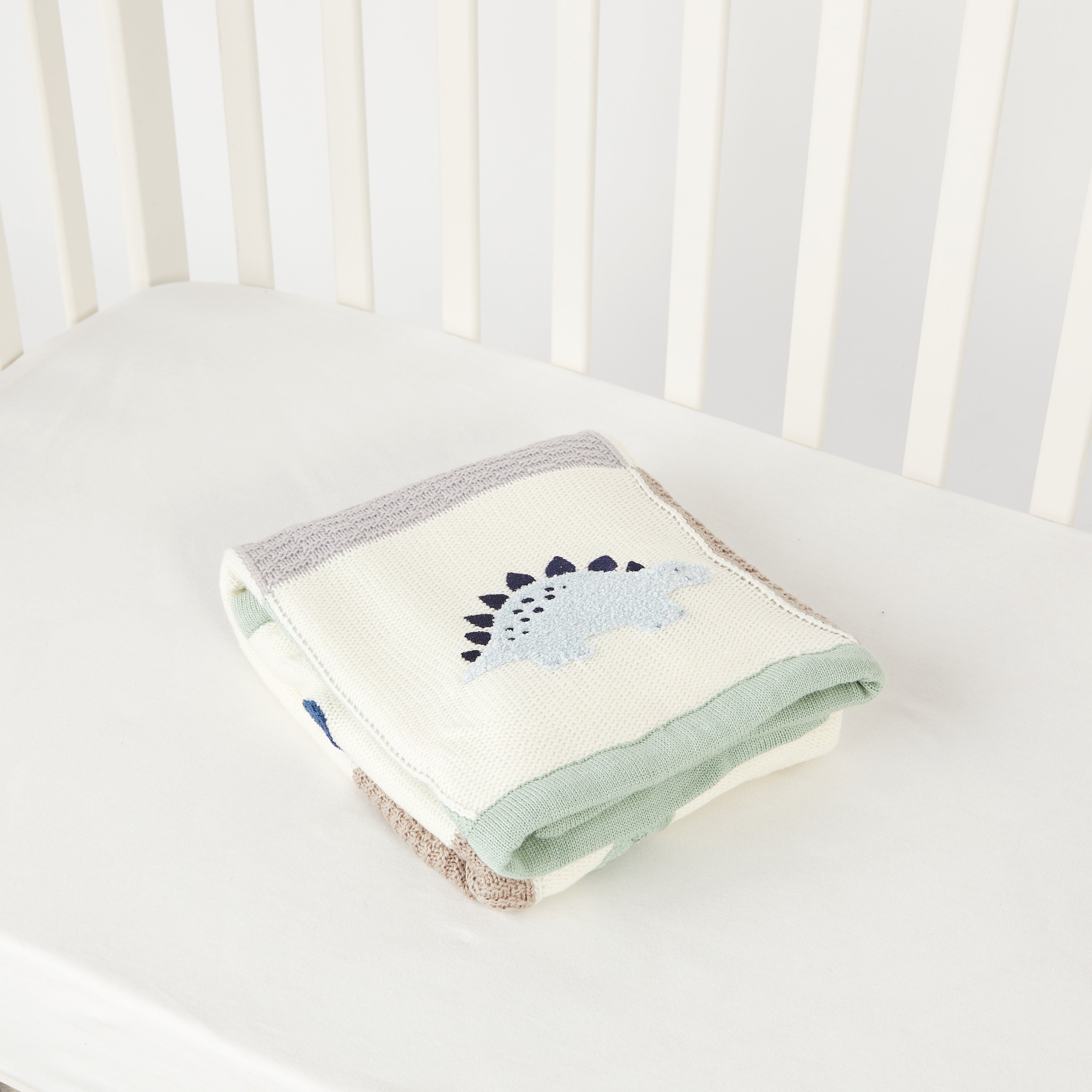 Juniors Patchwork Knit Raschel Blanket - 80x100 cm