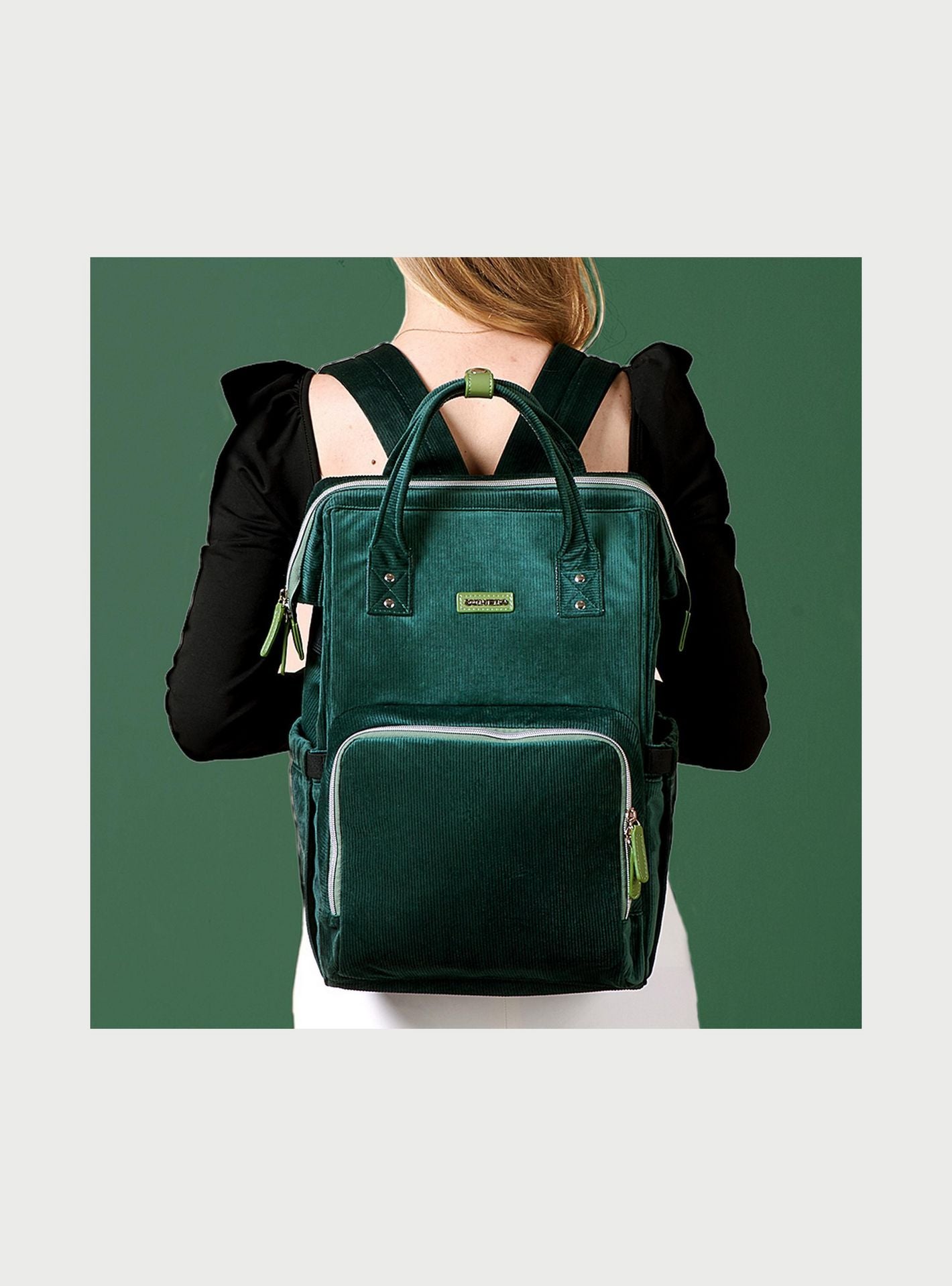 Sunveno Solid Corduroy Diaper Bag-baby-gear-diaperbags-image-4