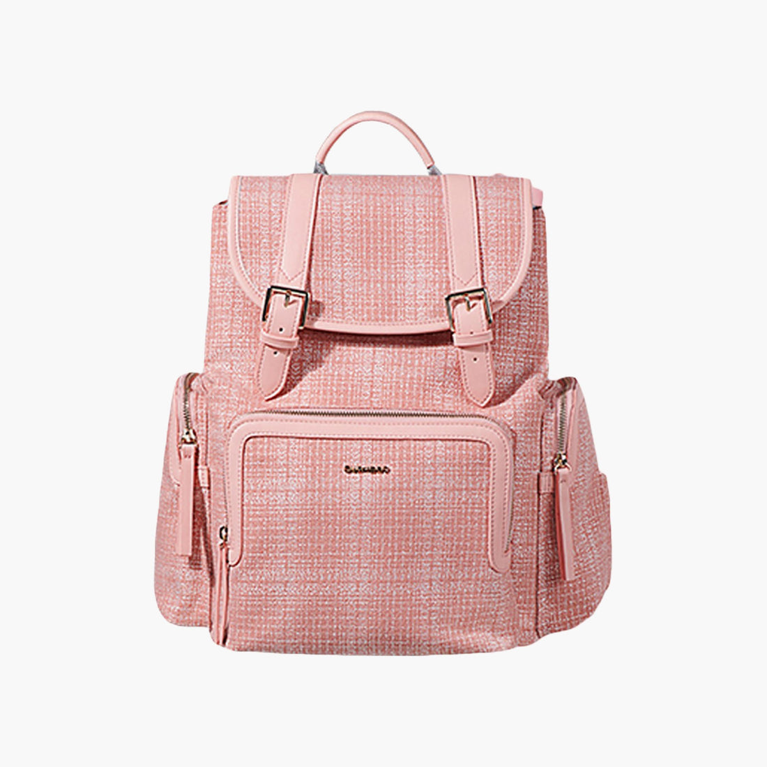 Sunveno Vouge Textured Diaper Bag - Pink
