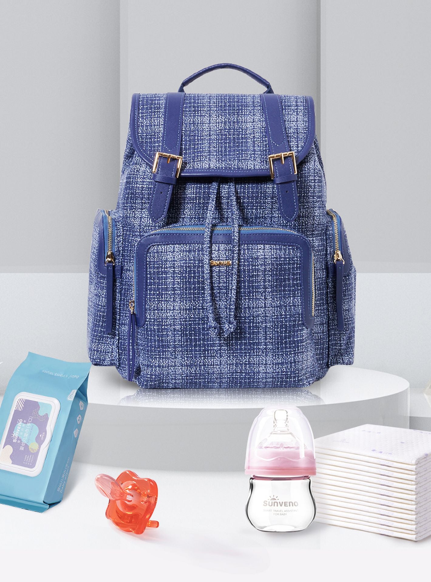 Sunveno Vouge Textured Diaper Bag-baby-gear-diaperbags-image-8