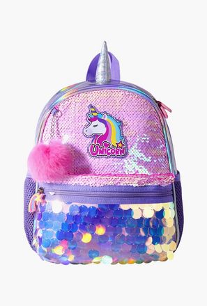 Sunveno Unicorn Sequin Embellished Backpack