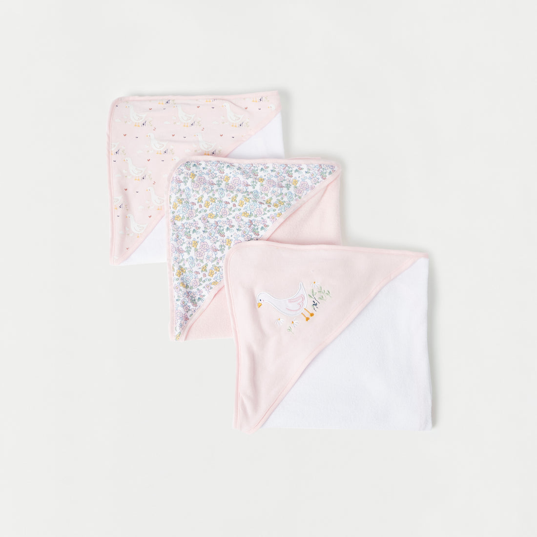 Juniors Embroidered Towel with Hood - Set of 3 - HomeBabyBath & CareTowels