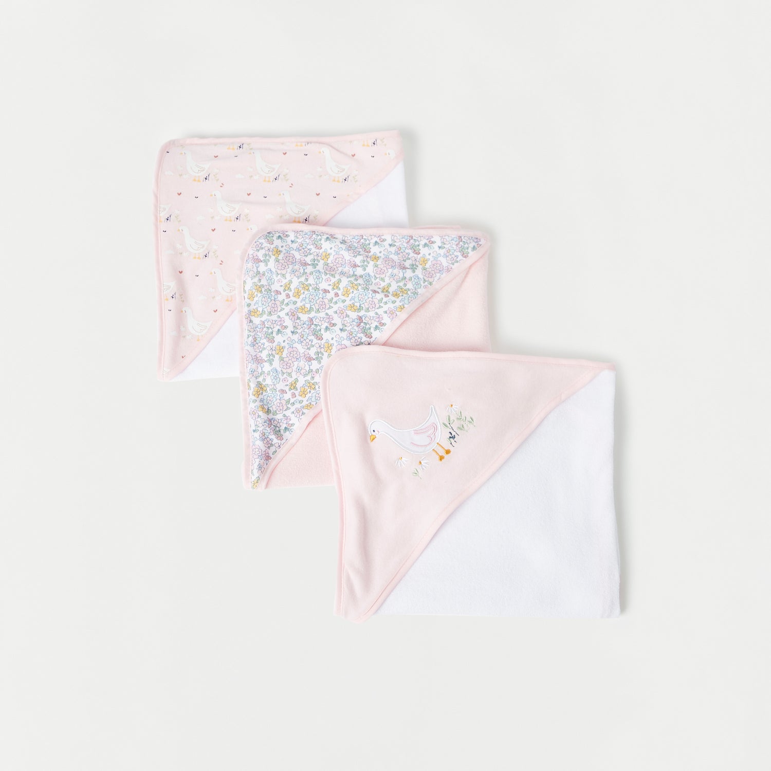 Juniors Embroidered Towel with Hood - Set of 3 - HomeBabyBath &amp; CareTowels