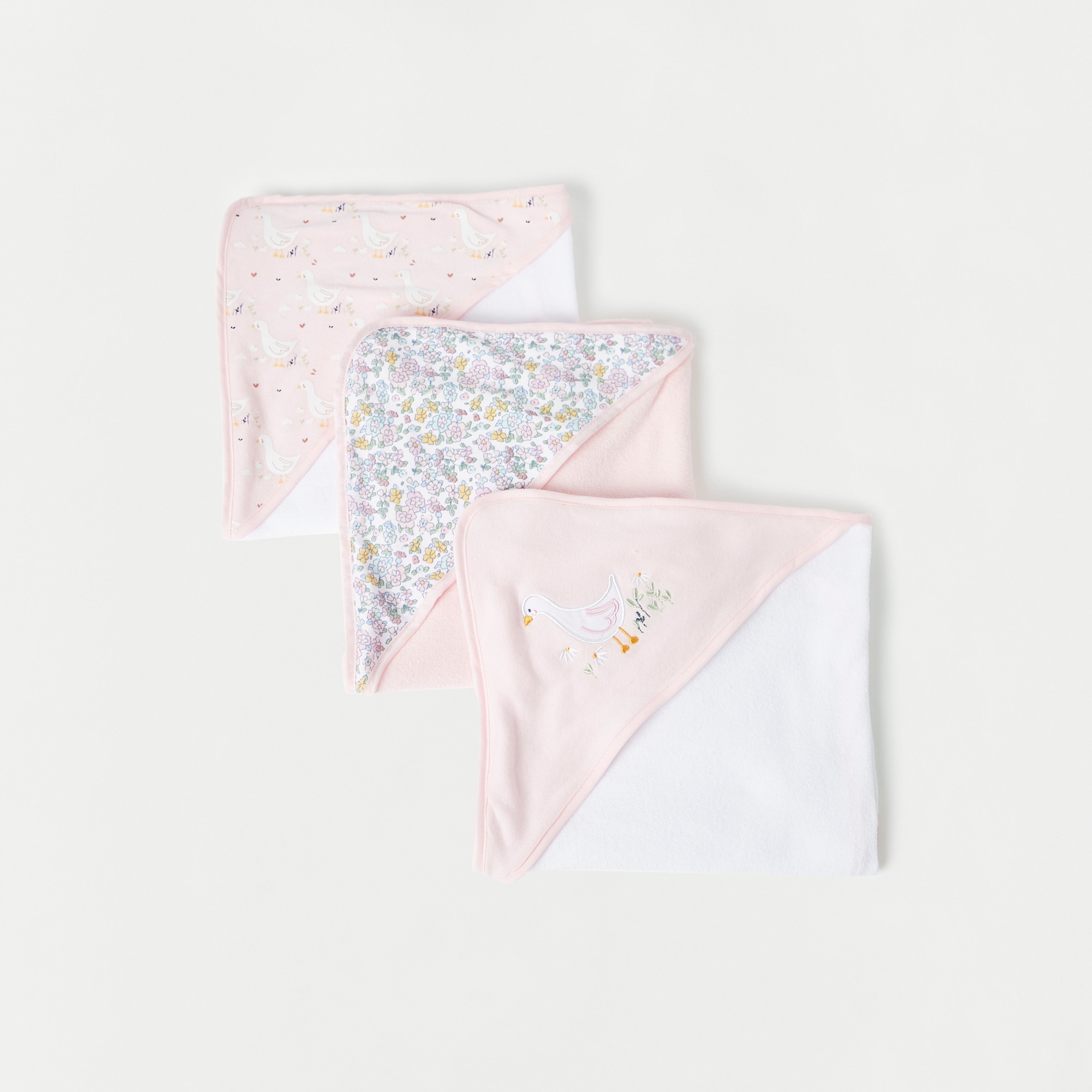 Juniors Embroidered Towel with Hood - Set of 3 - HomeBabyBath &amp; CareTowels