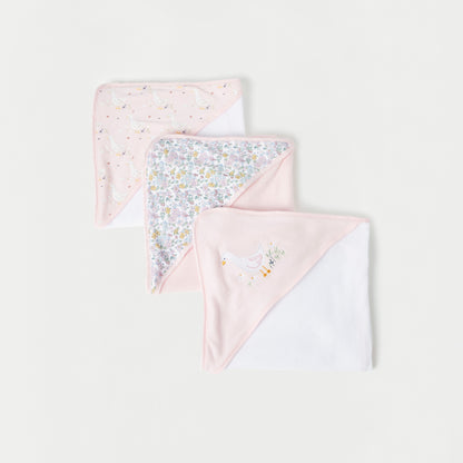 Juniors Embroidered Towel with Hood - Set of 3 - HomeBabyBath &amp; CareTowels