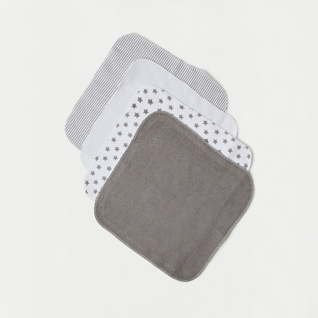 Juniors Printed Wash Cloth - Set of 10