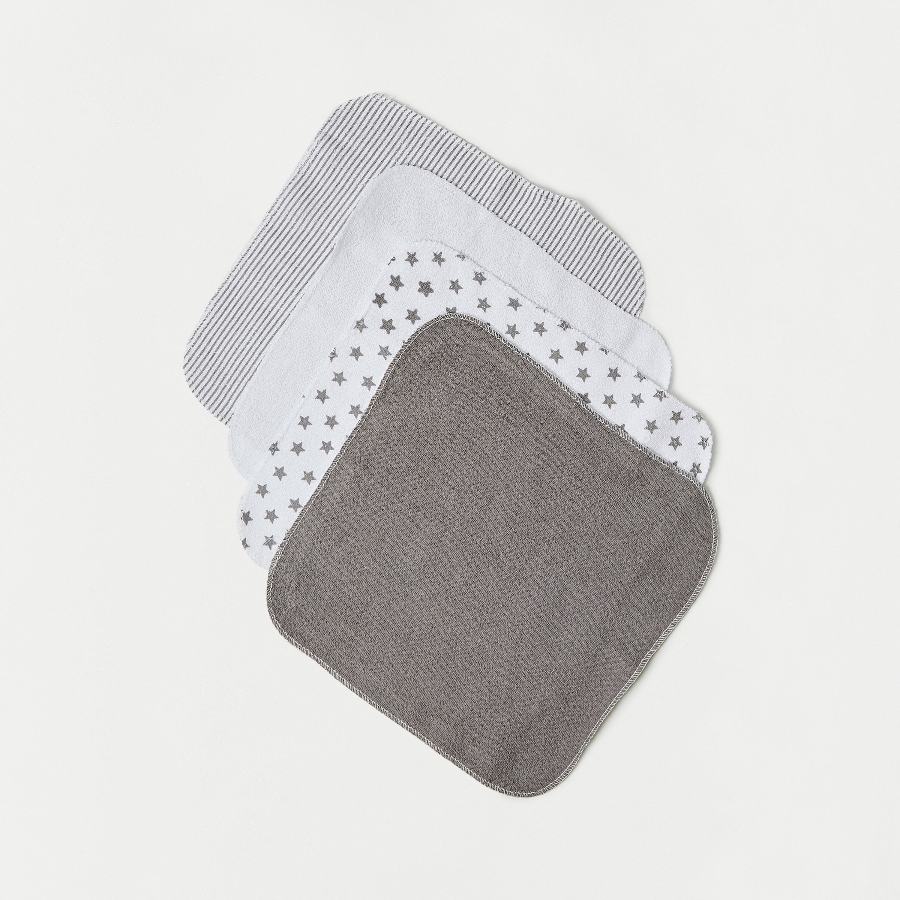 Juniors Printed Wash Cloth - Set of 10