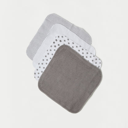 Juniors Printed Wash Cloth - Set of 10