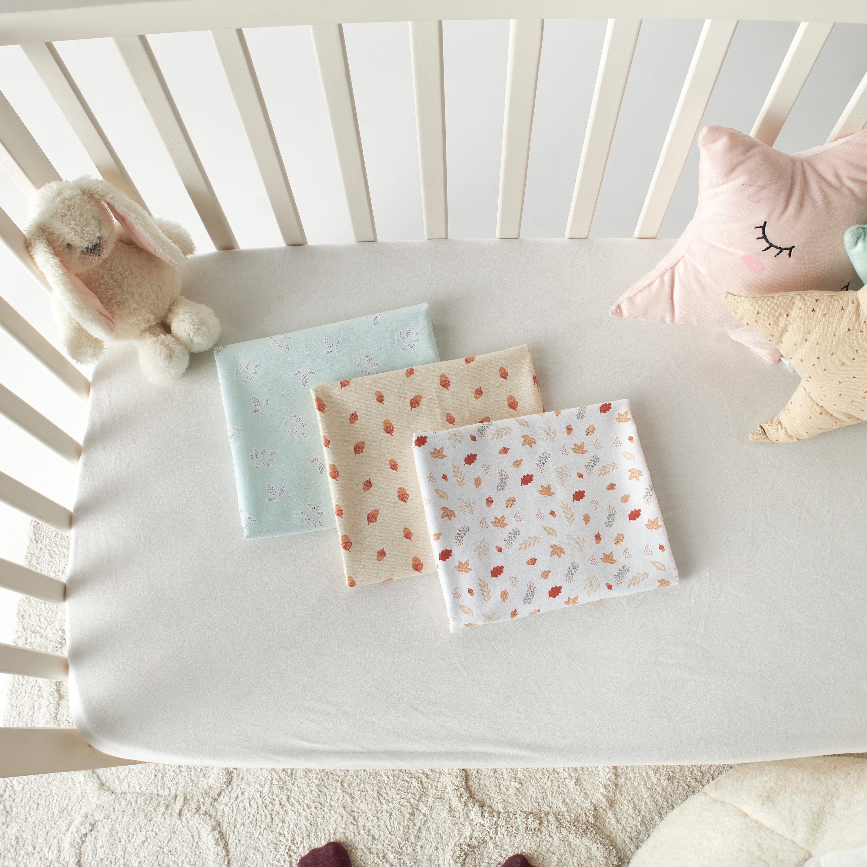 Juniors Printed 3-Piece Flannel Wrap Blanket - 75x75 cm