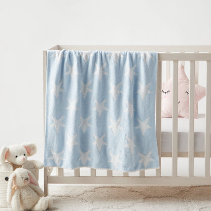 Juniors All-Over Star Print Blanket - 75x100 cm - HomeBabyNurseryBlankets &amp; SwaddlesBlankets &amp; Quilts