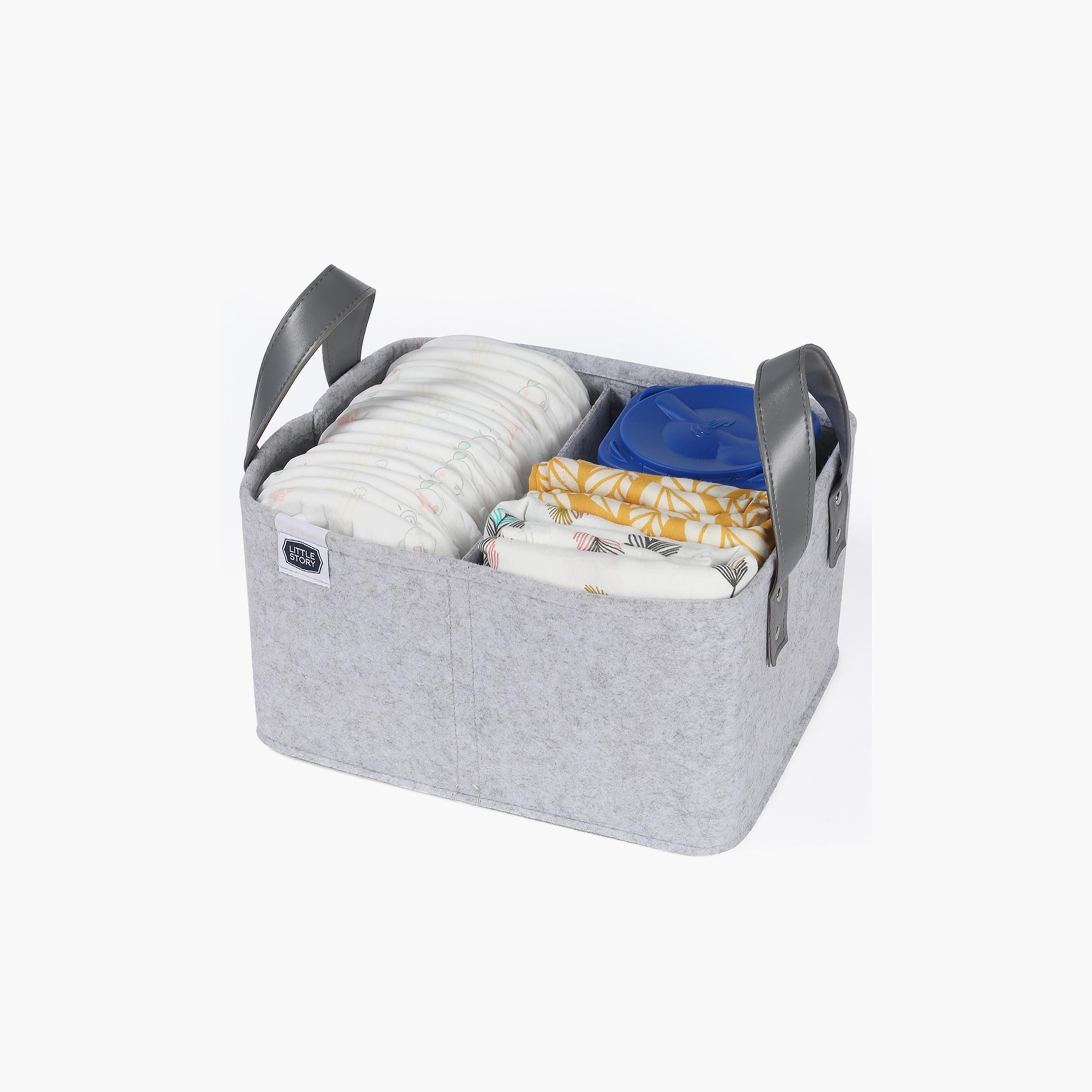 Little Story Diaper Caddy Simplex, Grey