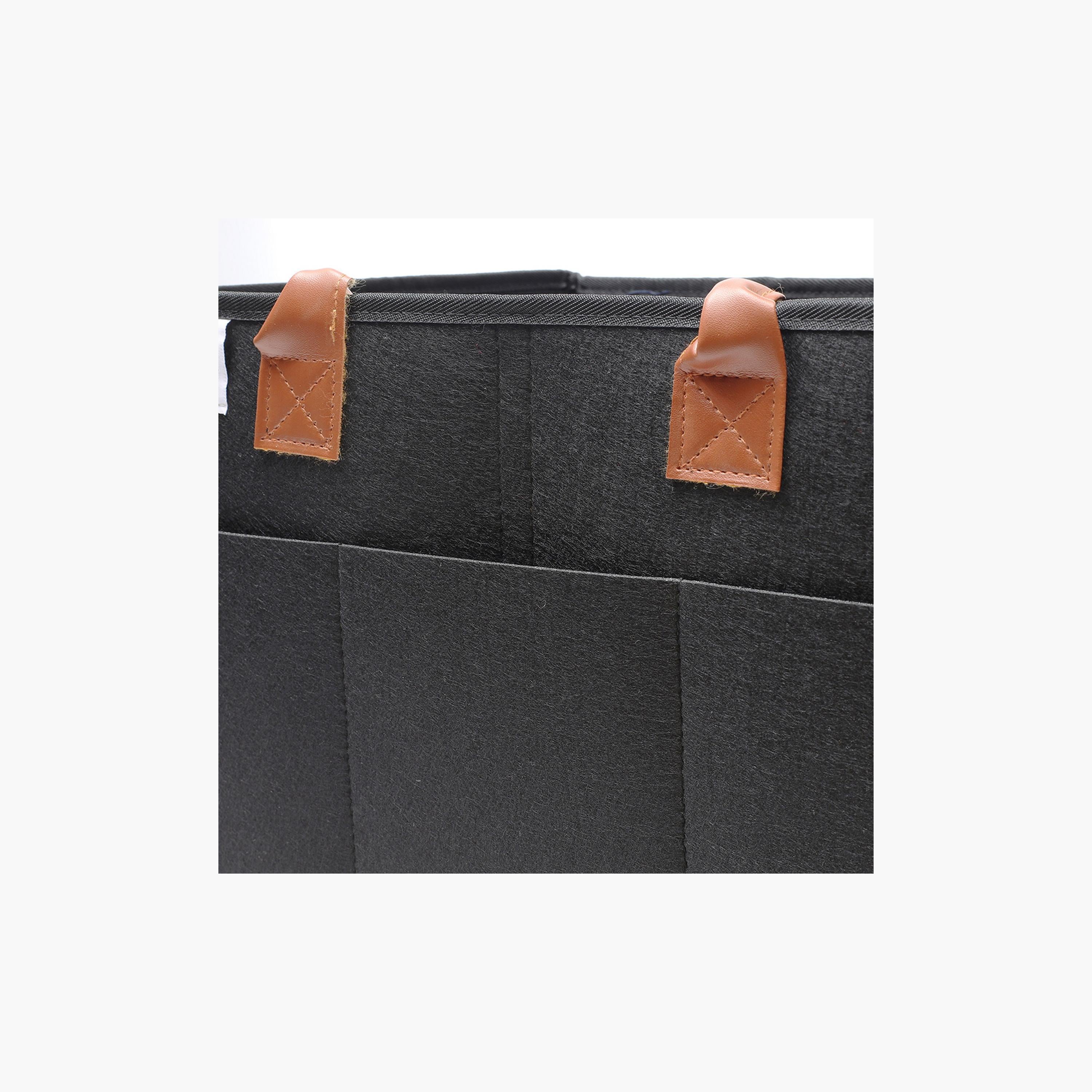 Little Story Diaper Caddy + Pouch, Medium, Black