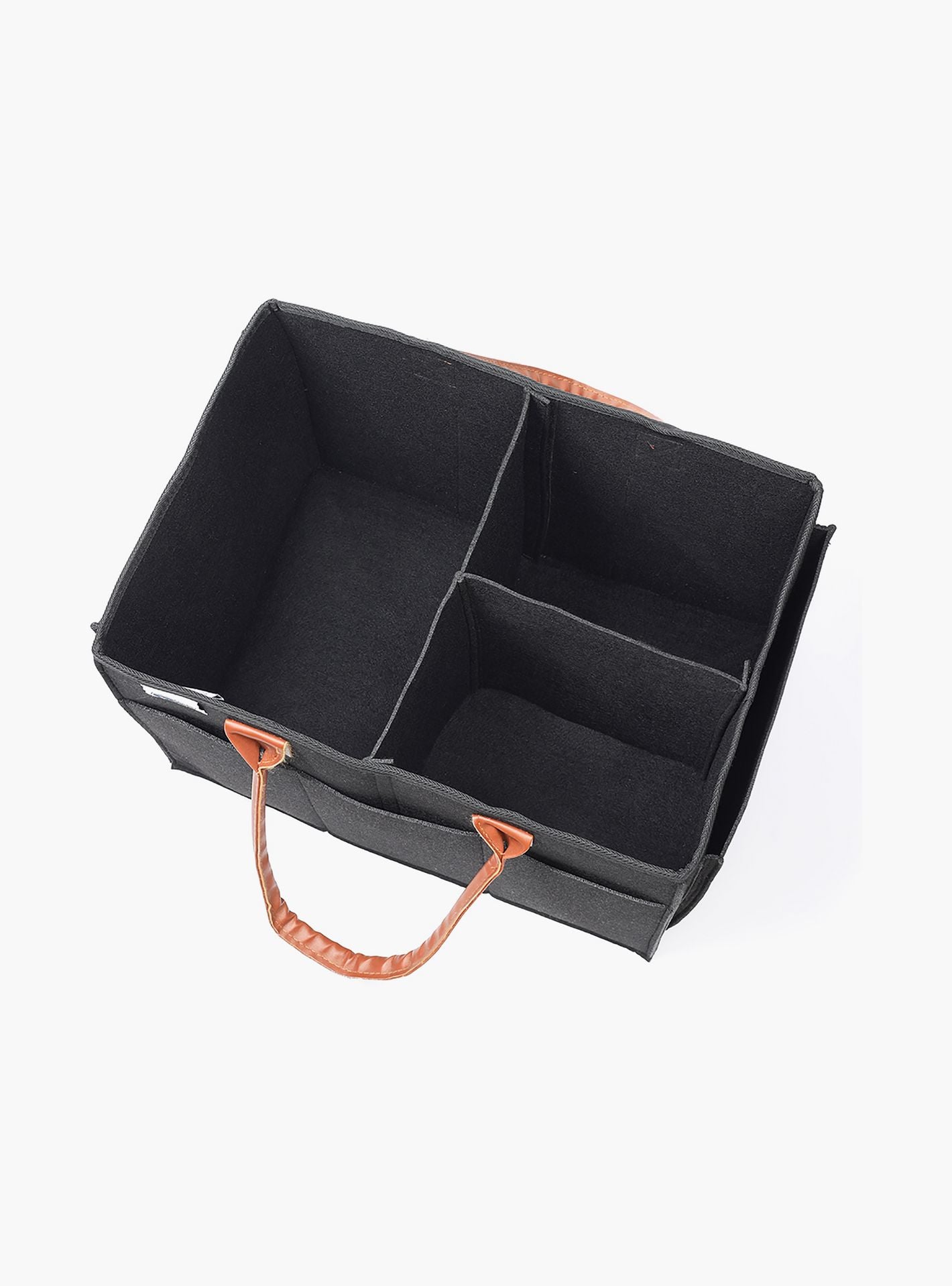 Little Story Diaper Caddy + Pouch, Medium, Black-baby-gear-diaperbags-image-5