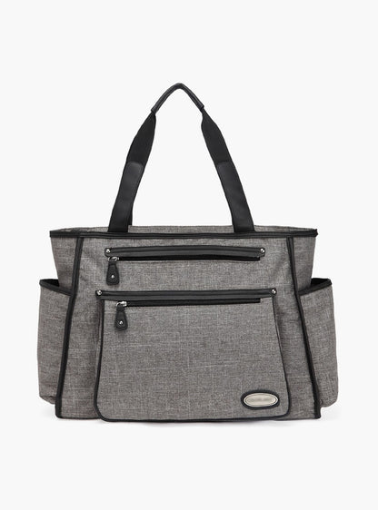 Little Story Betty Diaper Bag, Grey-baby-gear-diaperbags-image-1
