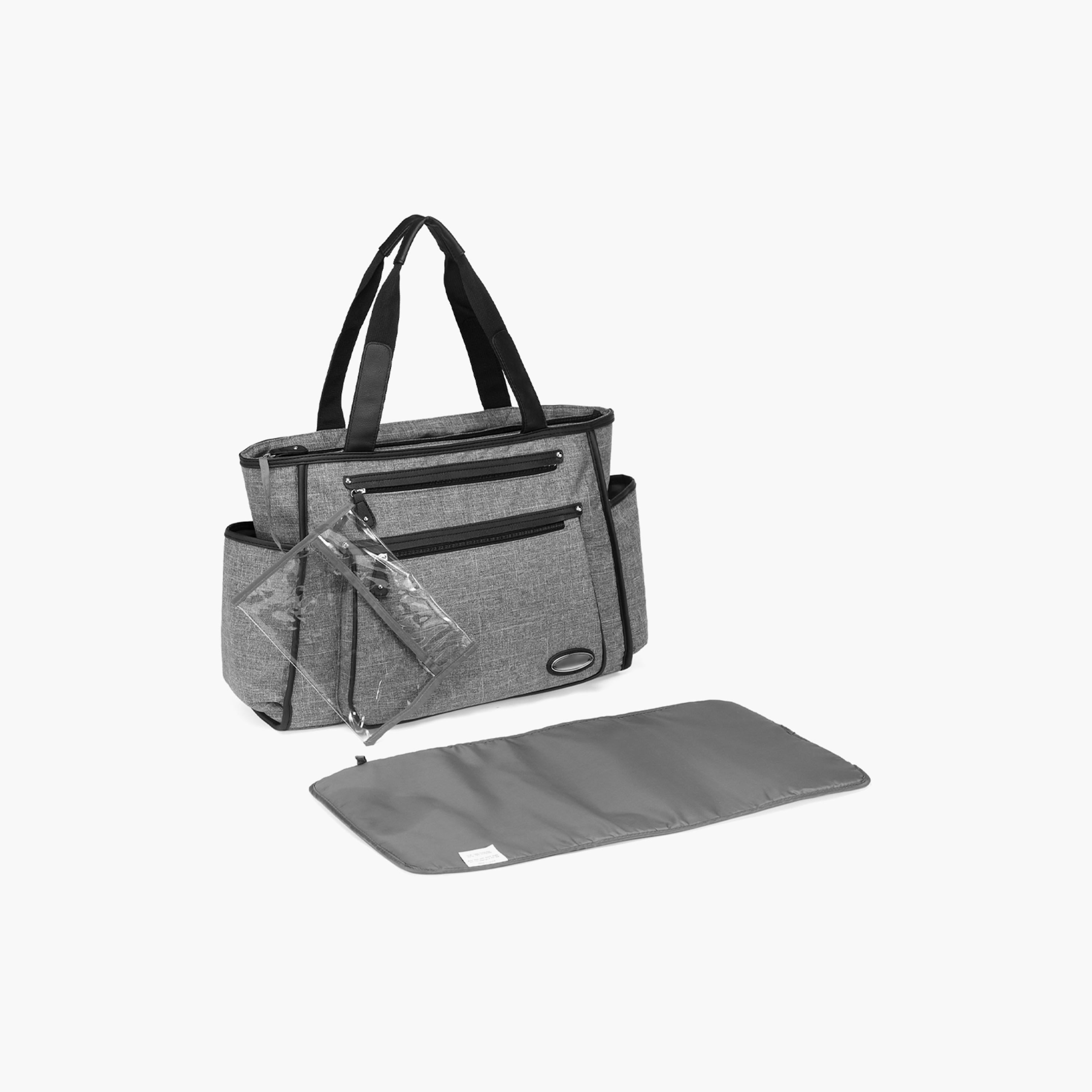 Little Story Betty Diaper Bag, Grey