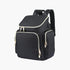 Little Story Georgia Diaper Bag With Changing Pad & Stroller Hooks, Black