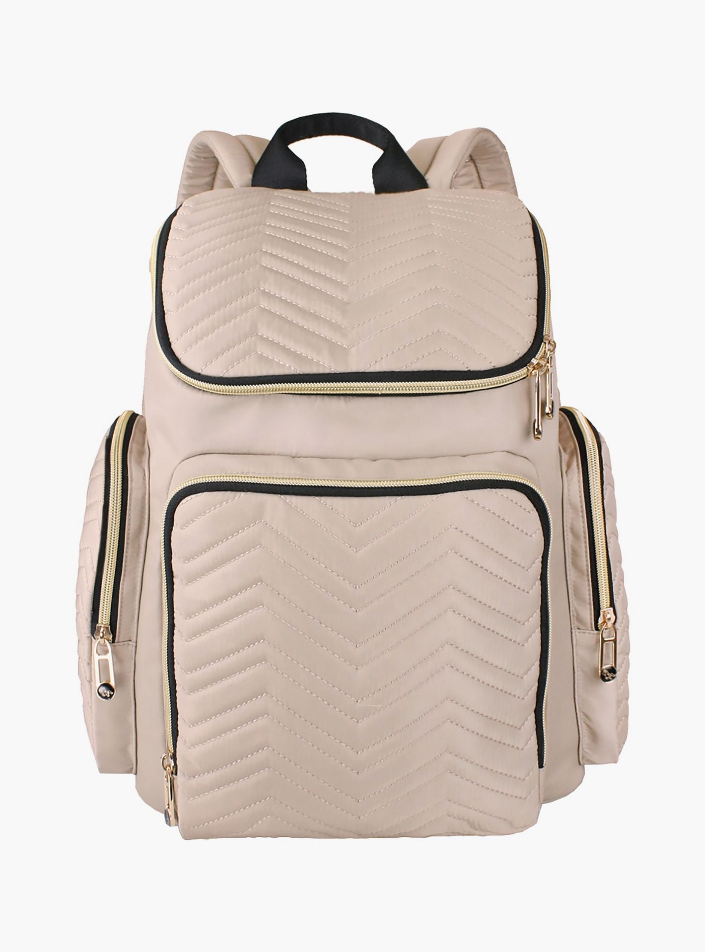 Little Story Georgia Diaper Bag With Changing Pad &amp; Stroller Hooks, Ivory-baby-gear-diaperbags-image-3