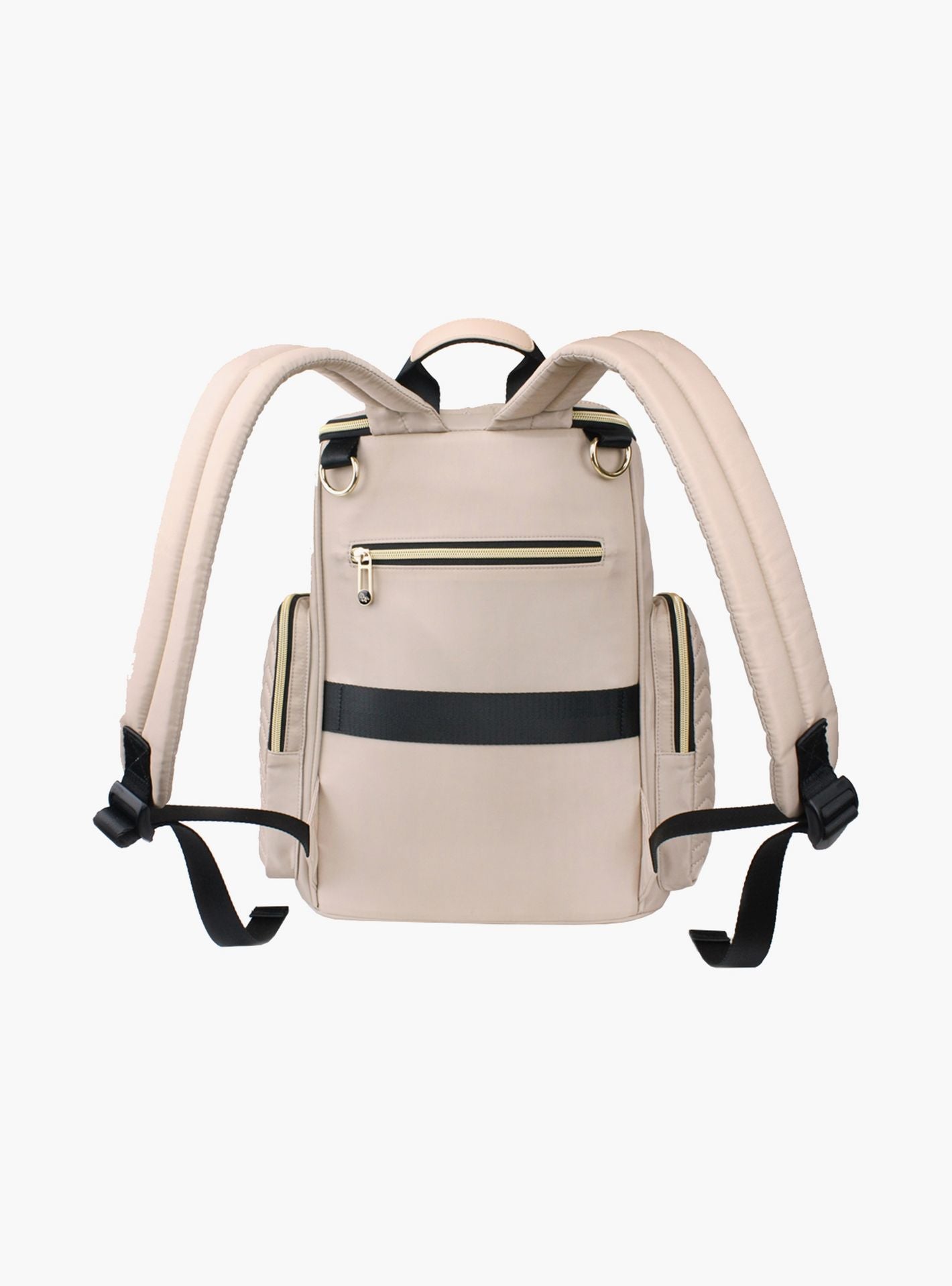 Little Story Georgia Diaper Bag With Changing Pad &amp; Stroller Hooks, Ivory-baby-gear-diaperbags-image-4