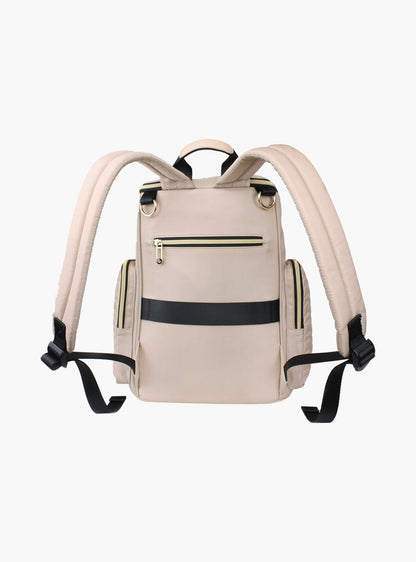 Little Story Georgia Diaper Bag With Changing Pad &amp; Stroller Hooks, Ivory-baby-gear-diaperbags-image-4