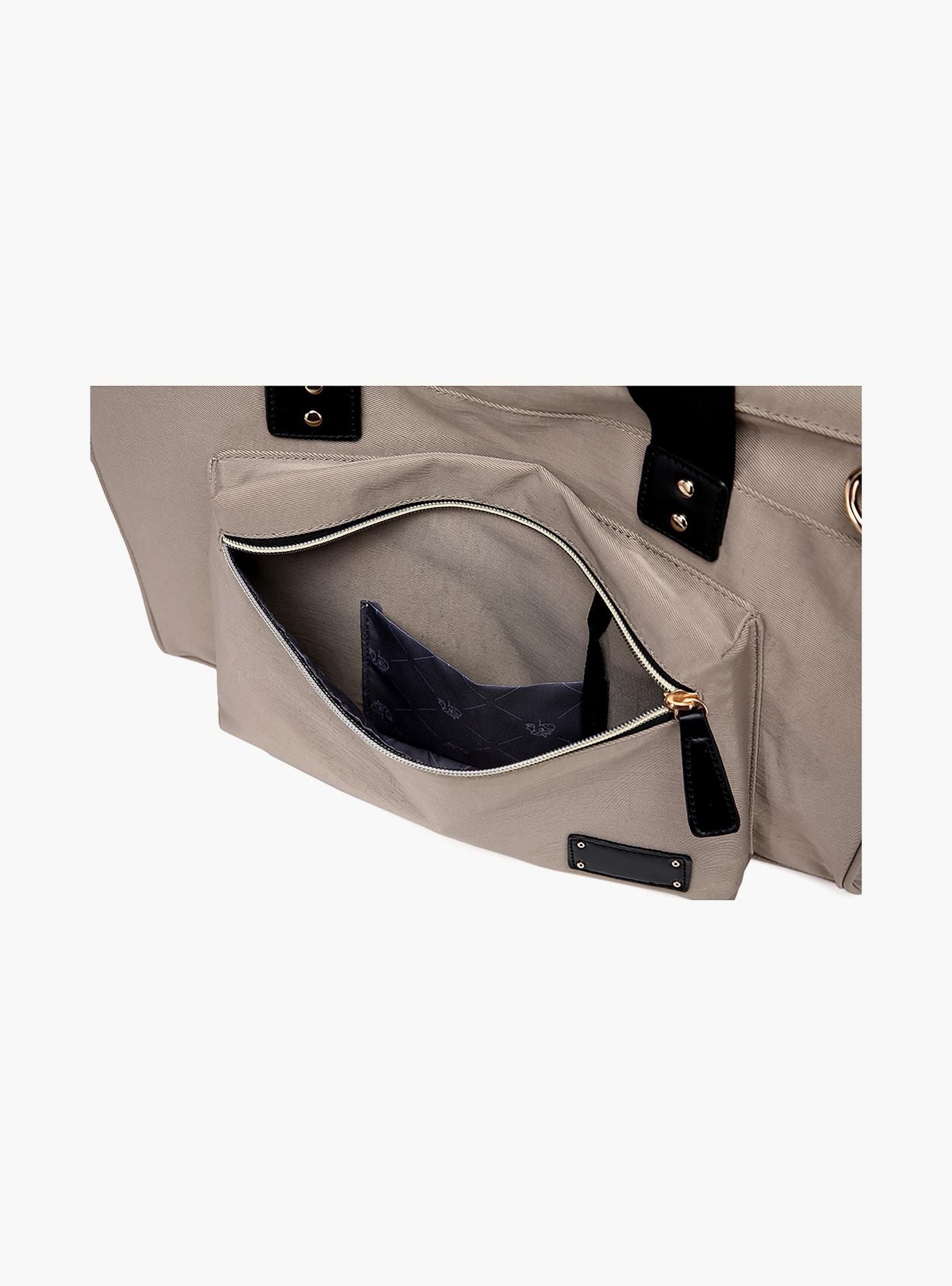 Little Story Zeera Mom Dad Diaper Bag, Beige-baby-gear-diaperbags-image-5