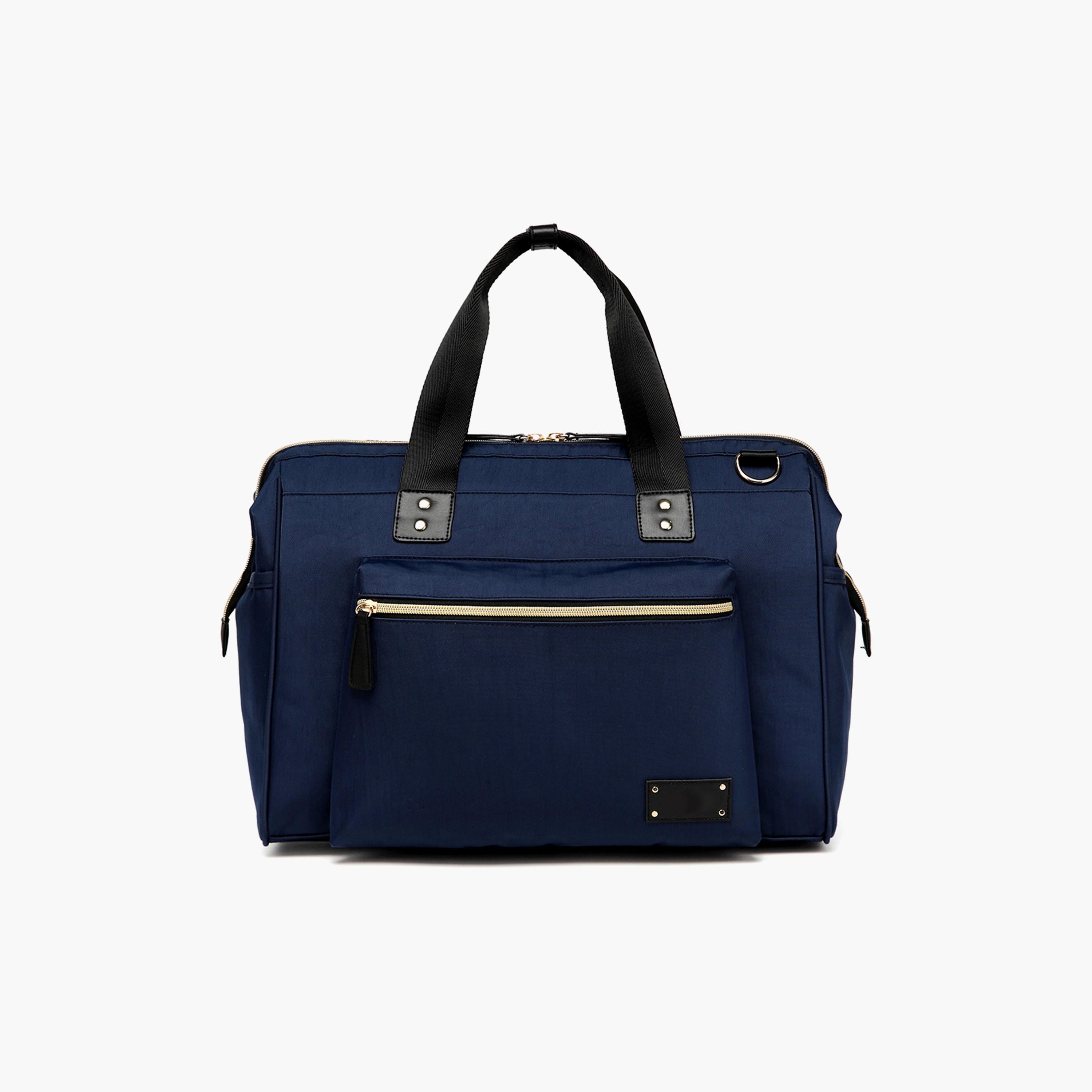 Little Story Zeera Mom Dad Diaper Bag, Navy Blue