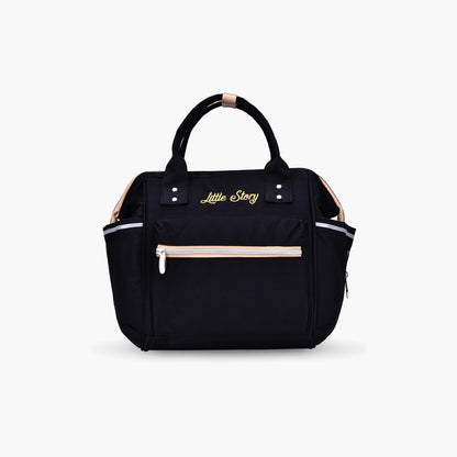 Little Story Ace Diaper Bag, Black