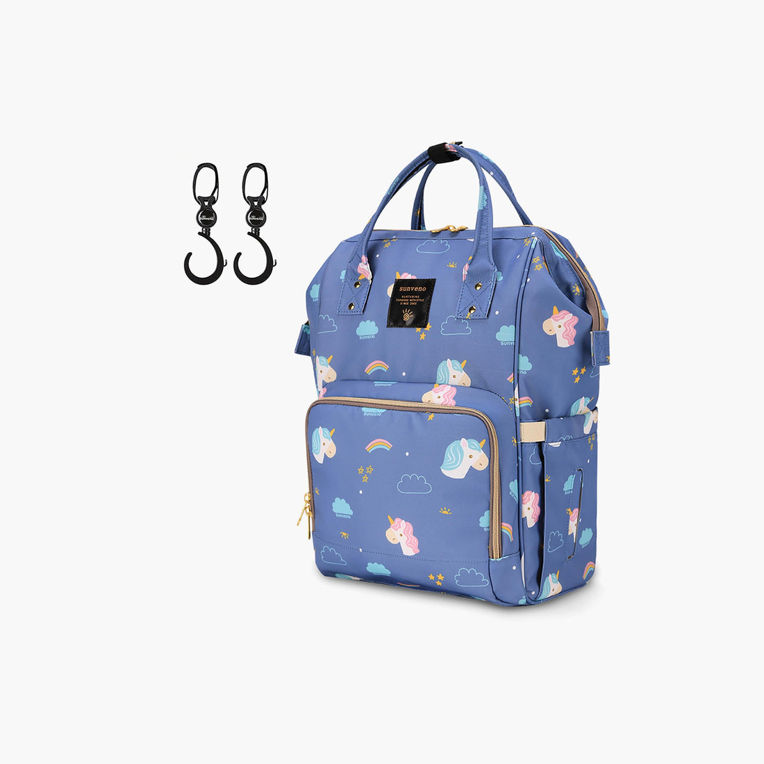 Sunveno Diaper Bag Unicorn XL With Sunveno Stroller Hooks