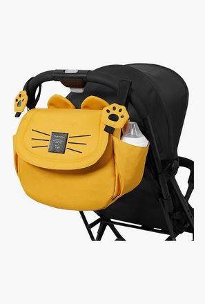 Sunveno Meow Stroller Diaper Bag, Yellow