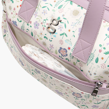 Giggles All-Over Floral Print Diaper Bag