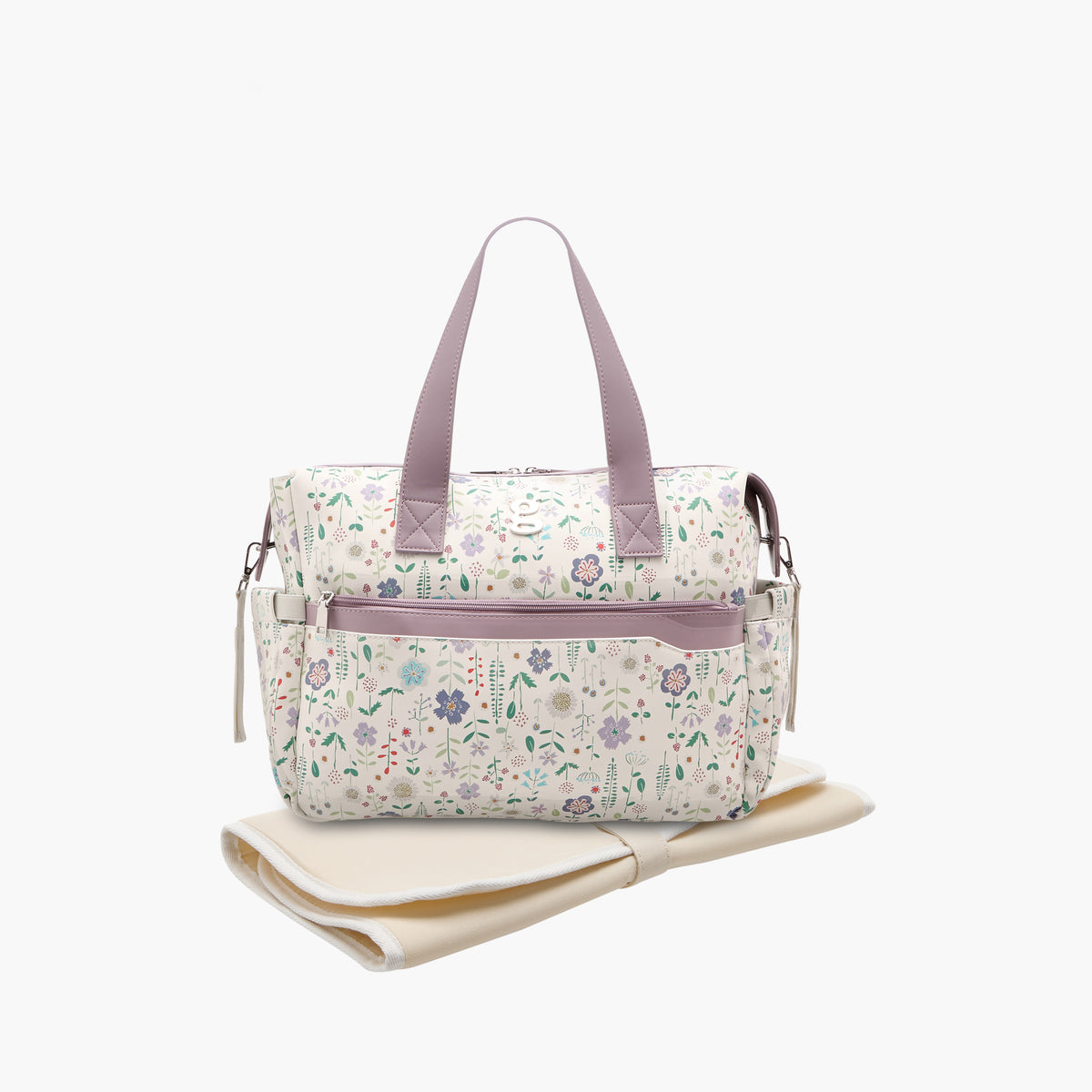 Giggles All-Over Floral Print Diaper Bag