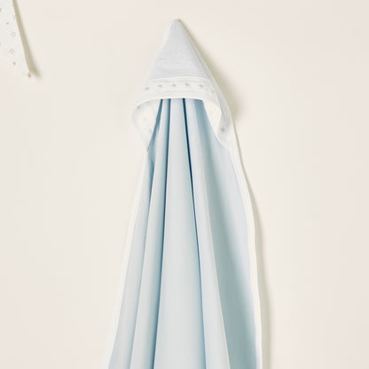 Juniors Solid Receiving Blanket with Hood - 80x80 cm