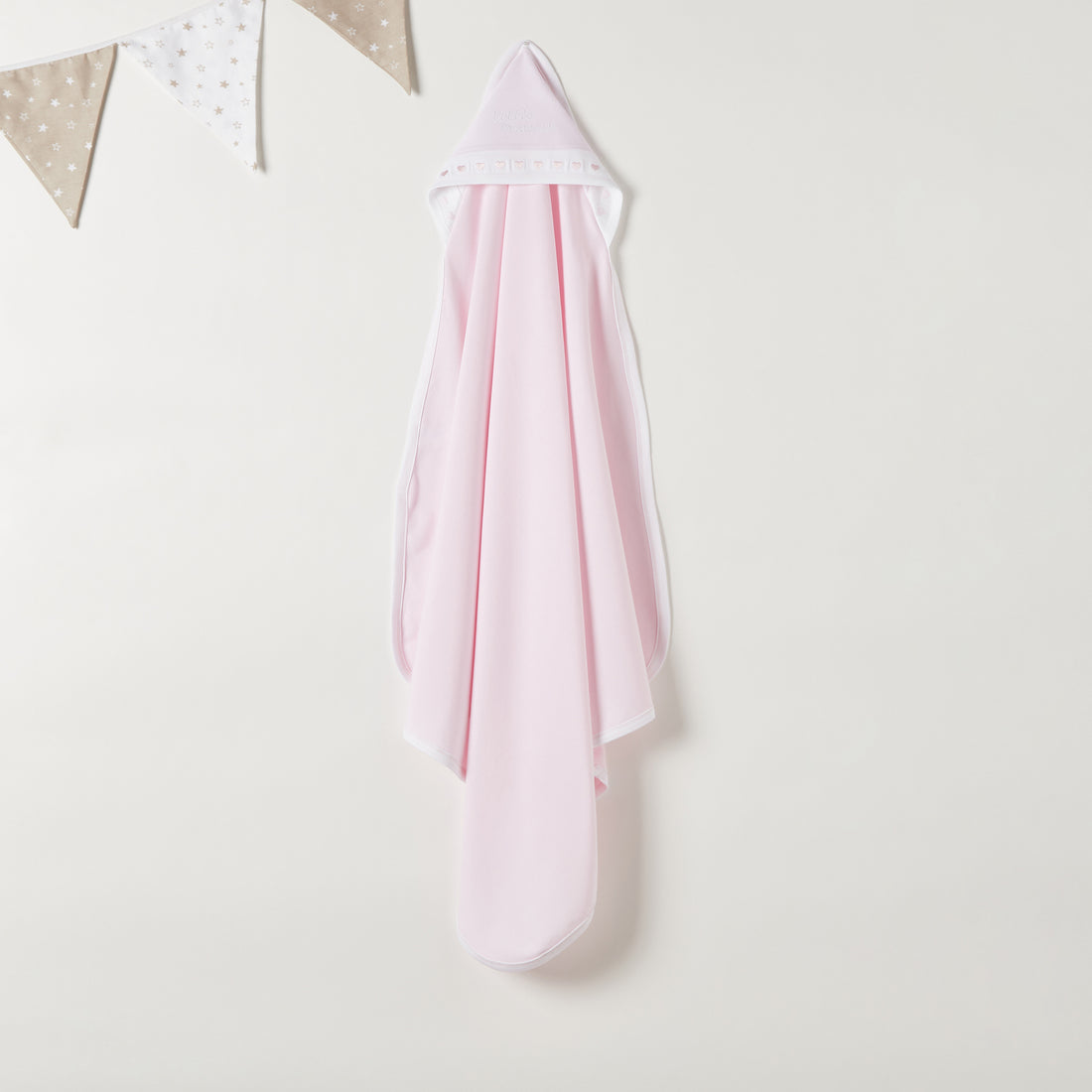 Juniors Embroidered Blanket with Hood - 80x80 cm - HomeBabyNurseryBlankets &amp; SwaddlesBlankets &amp; Quilts