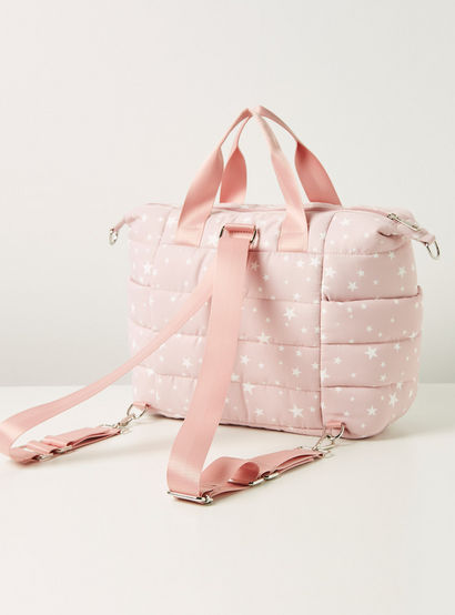 Giggles All-Over Star Print Padded Diaper Bag with Changing Mat-baby-gear-diaperbags-image-5