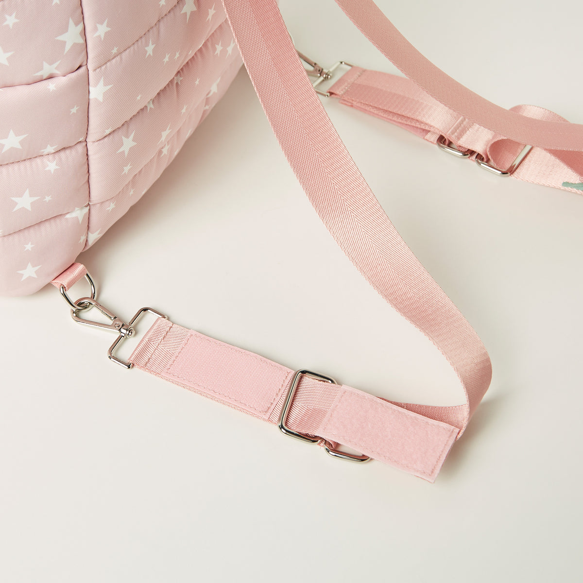 Giggles All-Over Star Print Padded Diaper Bag with Changing Mat