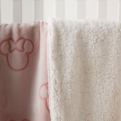 Disney Minnie Mouse Detail Flannel Fleece Blanket - 120x140 cm