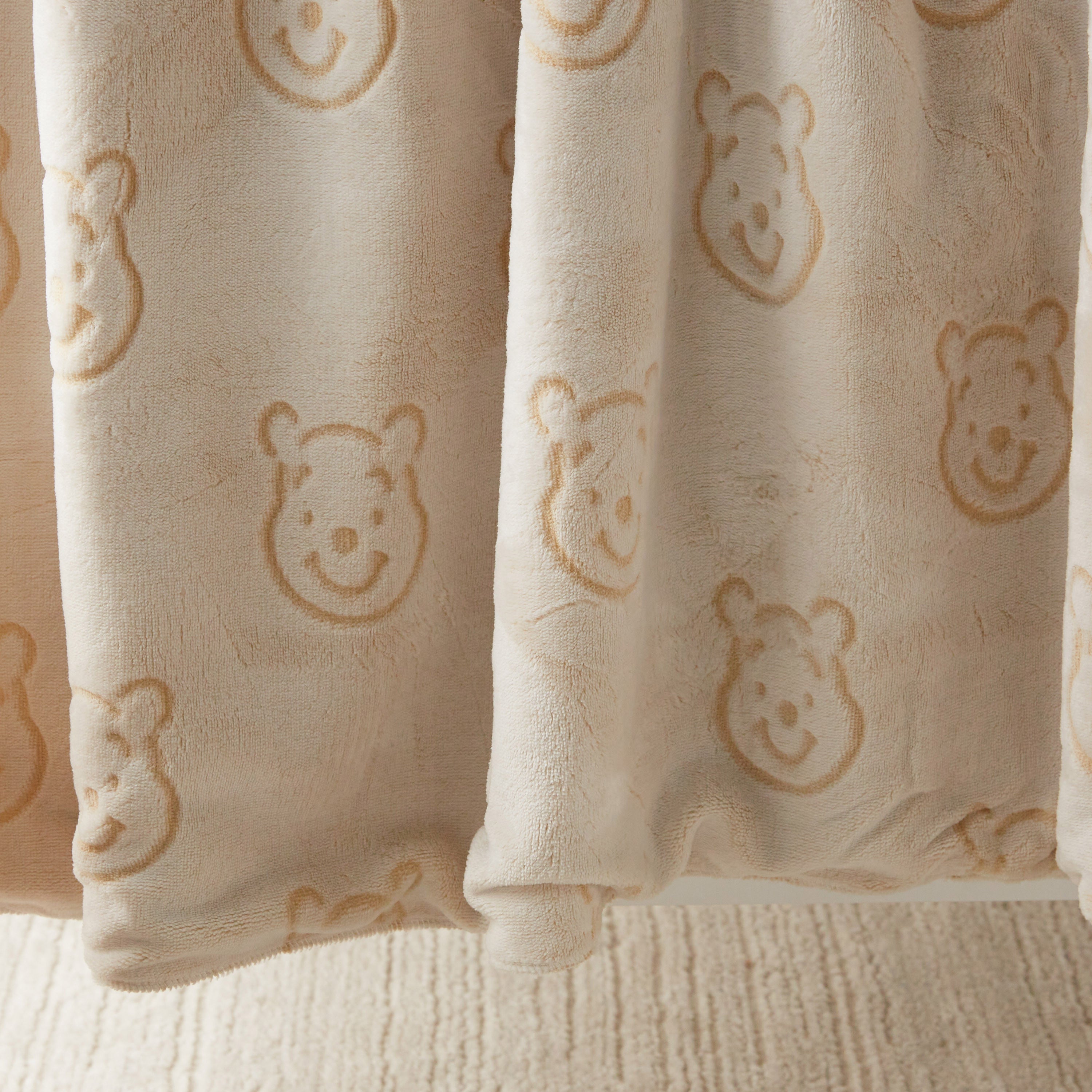 Disney Winnie-the-Pooh Detail Flannel Fleece Blanket - 120x140 cm