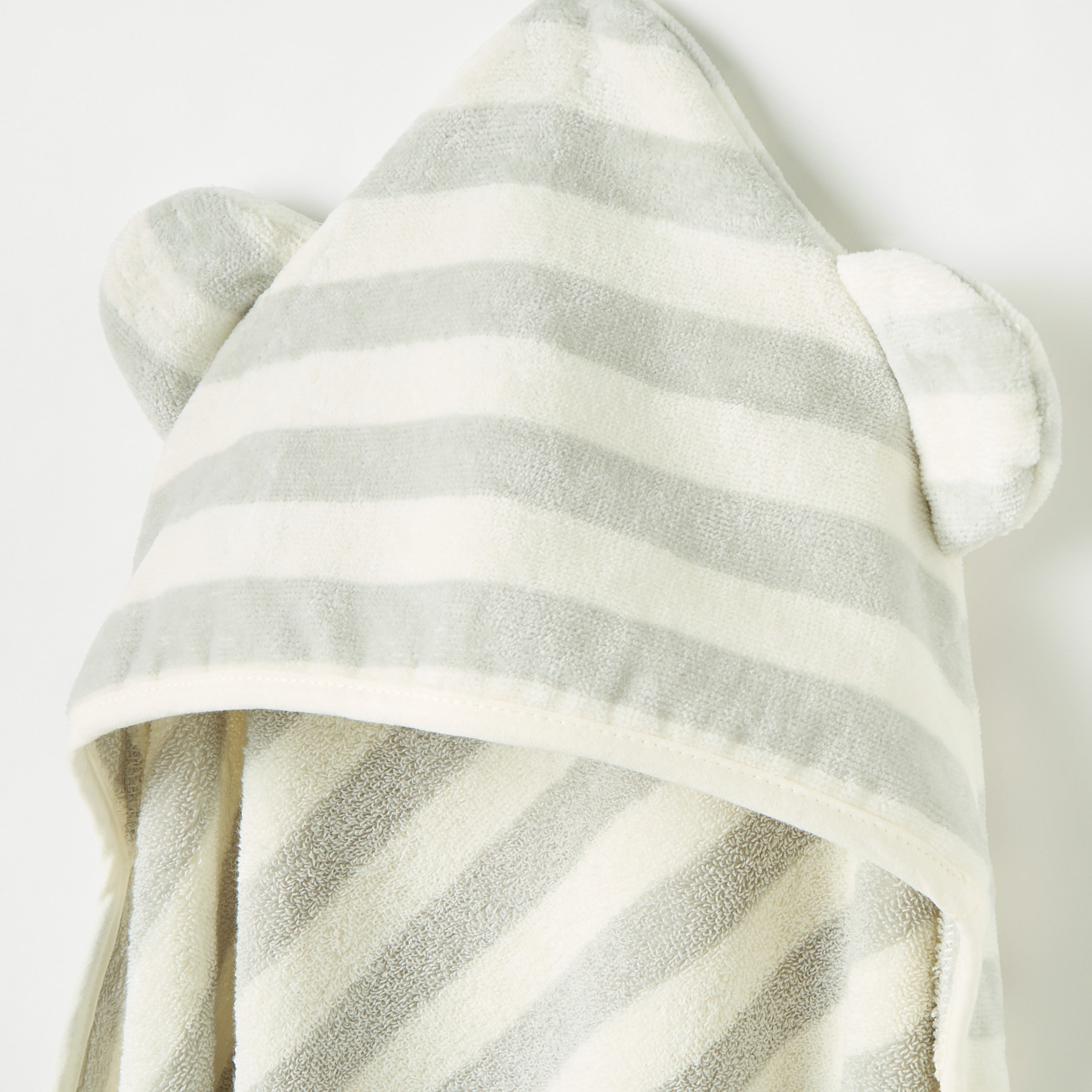 Juniors Striped Hooded Towel - 75x75 cm