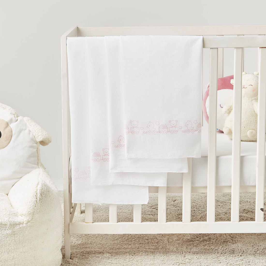 Juniors 4-Piece Printed Swaddle Wrap Set - 86x86 cm - HomeBabyNurseryBlankets &amp; SwaddlesSwaddles &amp; Sleeping Bags
