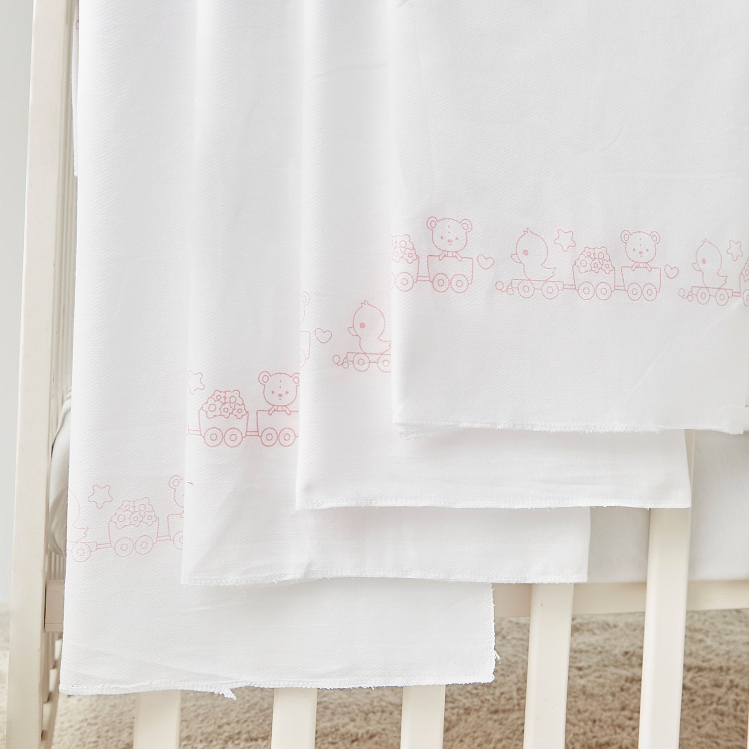 Juniors 4-Piece Printed Swaddle Wrap Set - 86x86 cm