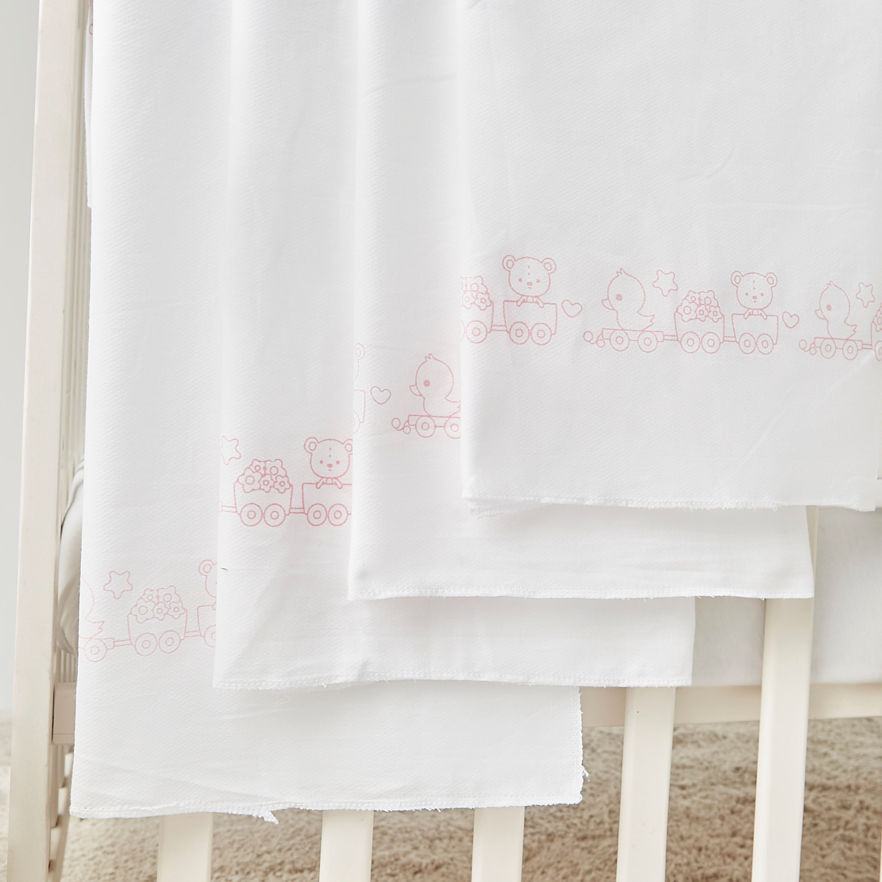 Juniors 4-Piece Printed Swaddle Wrap Set - 86x86 cm