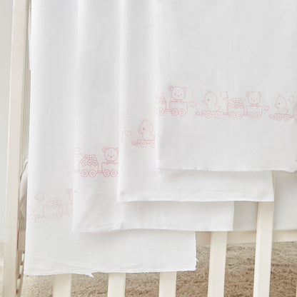 Juniors 4-Piece Printed Swaddle Wrap Set - 86x86 cm