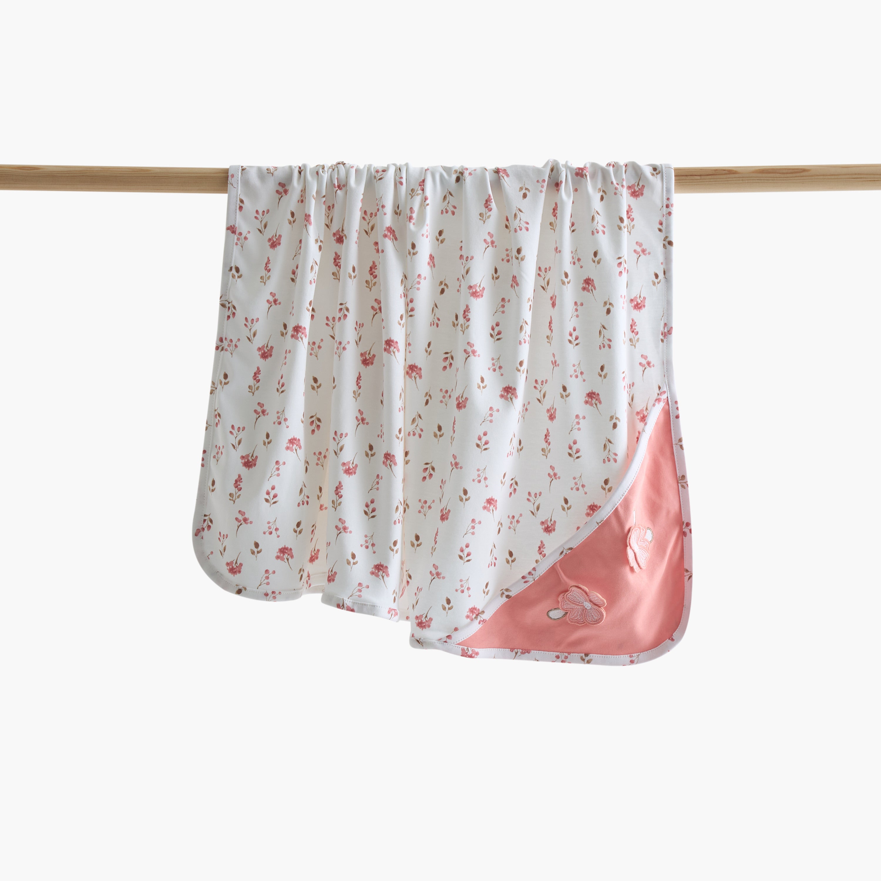 Juniors All-Over Floral Print Receiving Blanket - 70x70 cm - HomeBabyNurseryBlankets &amp; SwaddlesReceiving Blankets