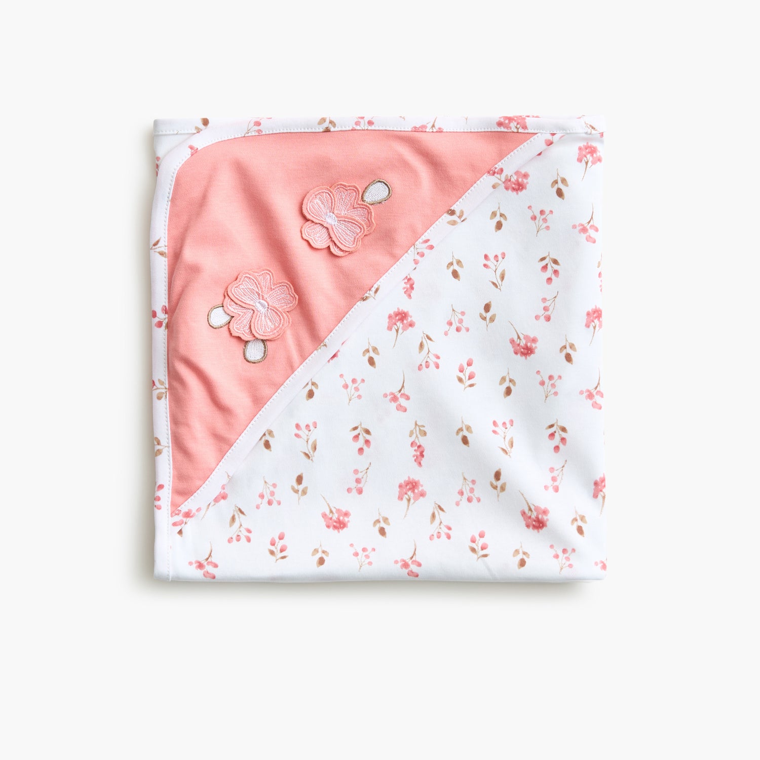 Juniors All-Over Floral Print Receiving Blanket - 70x70 cm