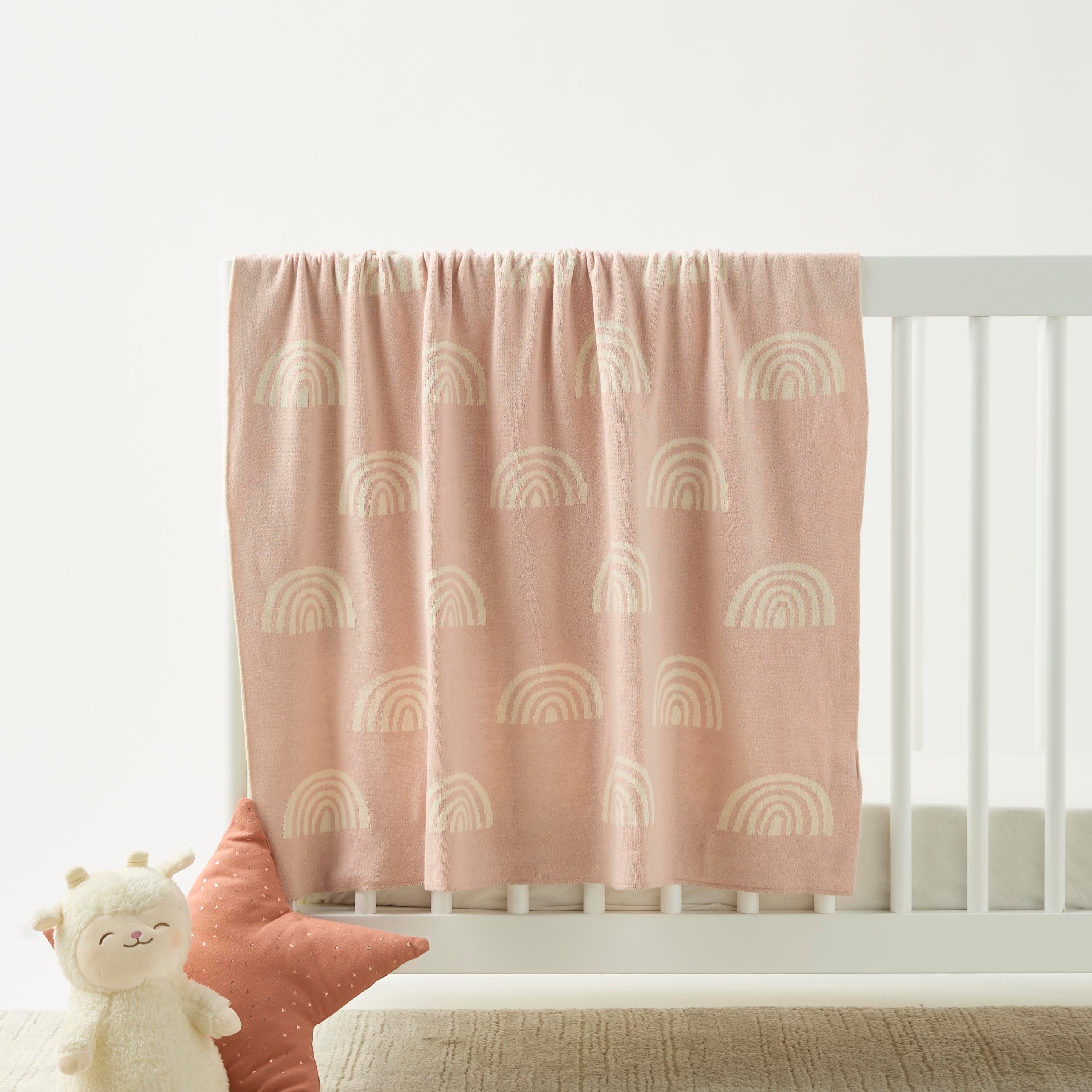 Juniors Ark Print Jacquard Throw - 80x100 cm - HomeBabyNurseryBlankets &amp; SwaddlesBlankets &amp; Quilts