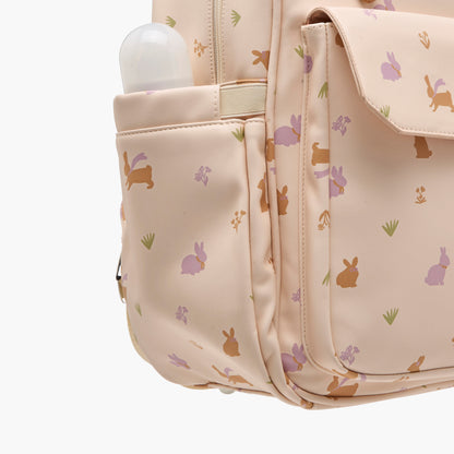 Giggles Printed Diaper Backpack with Adjustable Straps and Zip Closure