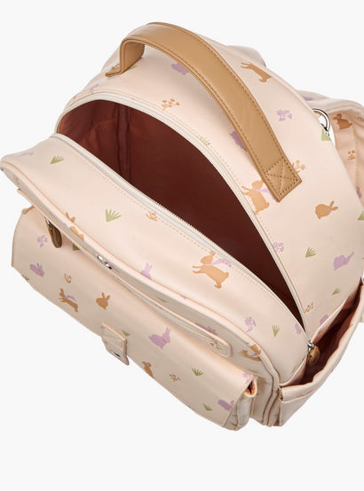 Giggles Printed Diaper Backpack with Adjustable Straps and Zip Closure-baby-gear-diaperbags-image-15