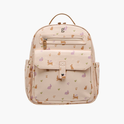Giggles Printed Diaper Backpack with Adjustable Straps and Zip Closure
