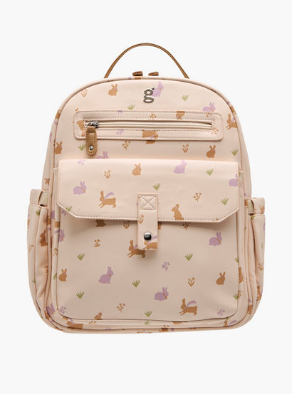 Giggles Printed Diaper Backpack with Adjustable Straps and Zip Closure-baby-gear-diaperbags-image-2